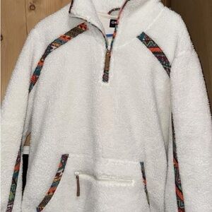 Hooey White and Multicolor Women's Sweater